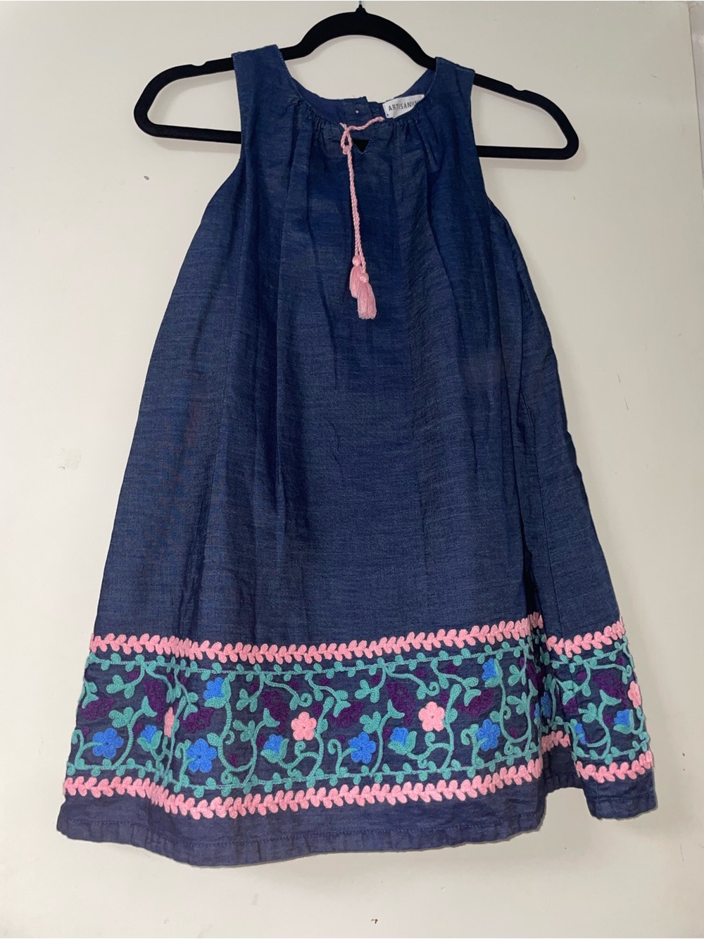 Girls Embroidered Floral Dress 8